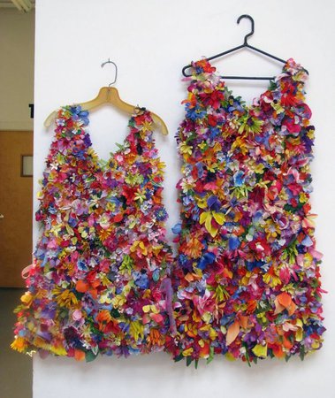 recycled flower dress