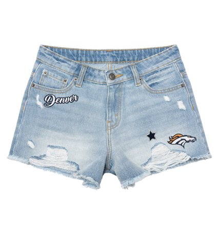 Denver Broncos Denim Shorts