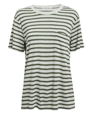 Striped Slub Jersey T-Shirt