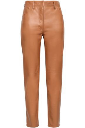 Leather straight-leg pants | ROBERTO CAVALLI | Sale up to 70% off | THE OUTNET