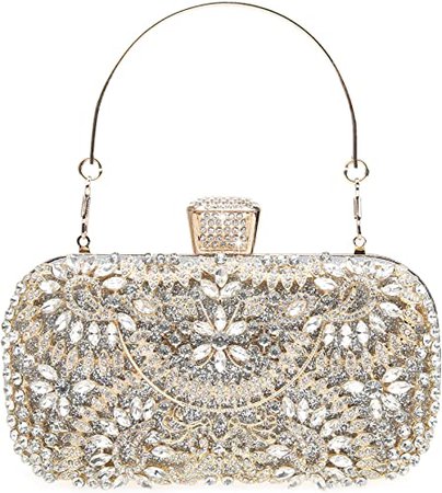 DA BODAN Womens Sparkly Rhinestone Sequin Glitter bag Clutch Evening Handbag Shoulder Bags Purse for Wedding Party Prom: Handbags: Amazon.com