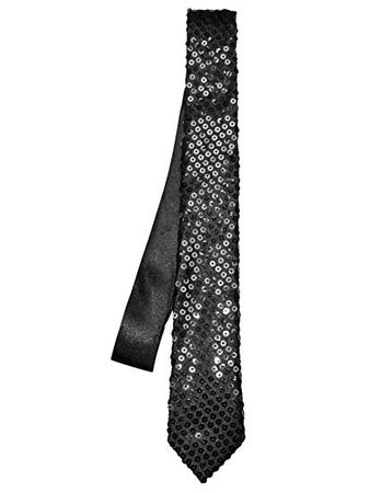 black sparkly tie