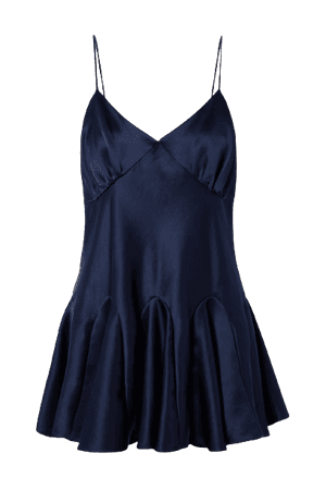KHAITE - Liliana paneled satin mini dress