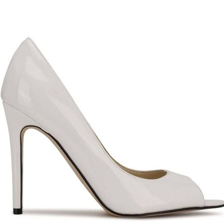 white peep toe heels - Google Search