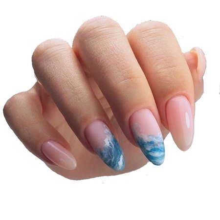wave nail art