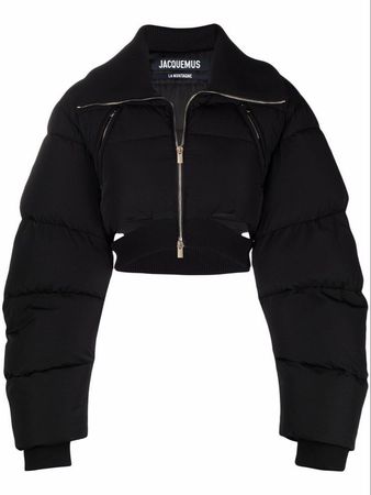 jacket crop top black