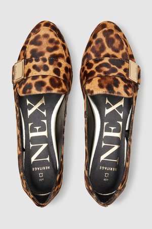 Buy Leopard Print Heritage Loafers from Next USA