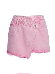 pink wrap skirt