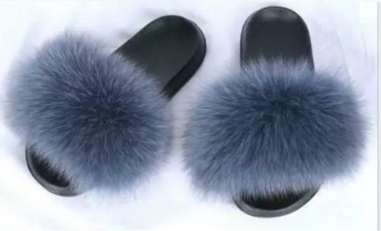 Ladies Fur Fluffy Sliders Sandals Flat Comfy Slides Slippers Casual Summer Shoes