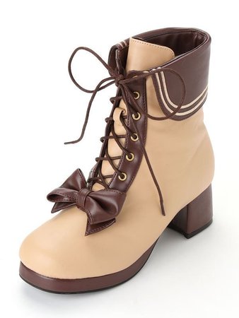 brown bow boots