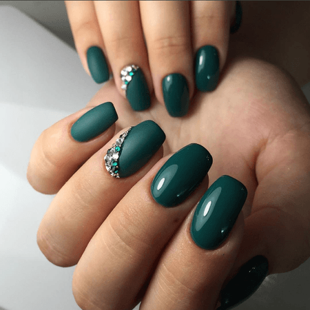 elegant green nail designs - Google Search