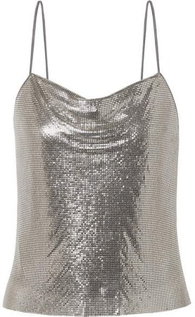 Alice Olivia - Harmony Chainmail Camisole - Silver