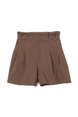 brown paperbag shorts