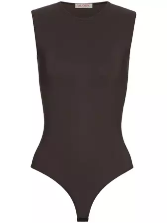 Valentino logo-embroidered Jersey Bodysuit - Farfetch