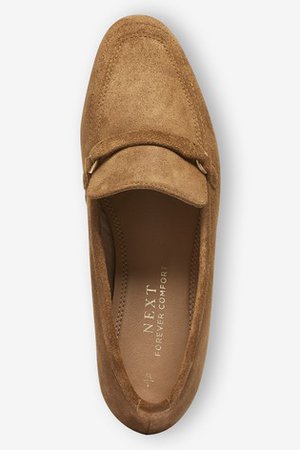 Next tan leather loafers