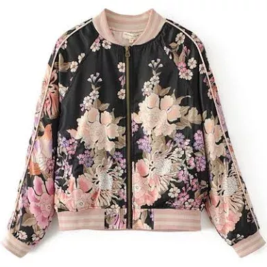 floral bomber jacket - Google Search