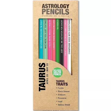 Astrology Pencils - Taurus | Google Shopping