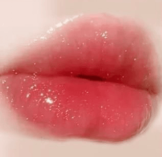 Pink glitter lip tint