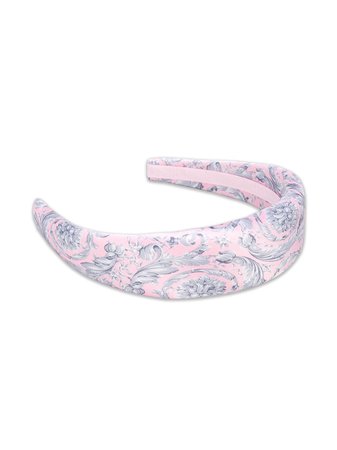 Versace Floral Print Headband - Farfetch