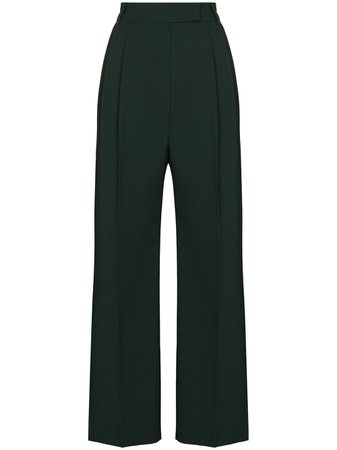 Shop Frankie Shop Bea wide-leg trousers with Express Delivery - FARFETCH