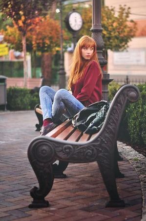 redhead model girl ginger