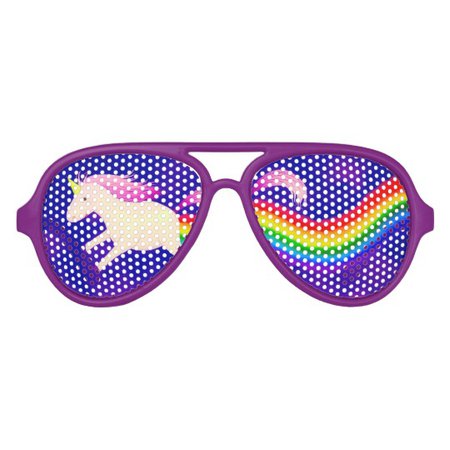 Funny Unicorn Rainbow Party Sunglasses | Zazzle.com