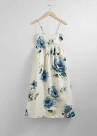 Strappy Midi Dress - Lilac Florals - Midi dresses - & Other Stories US