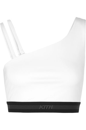 Kith | Janet one-shoulder stretch-jersey sports bra | NET-A-PORTER.COM