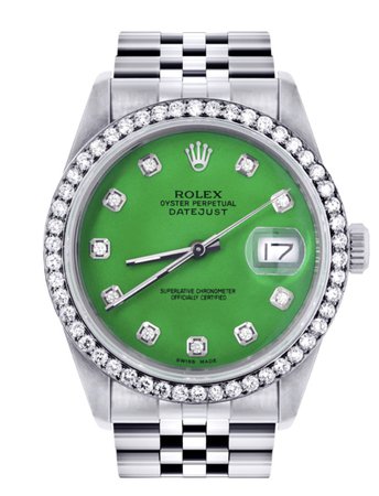 Green Rolex watch