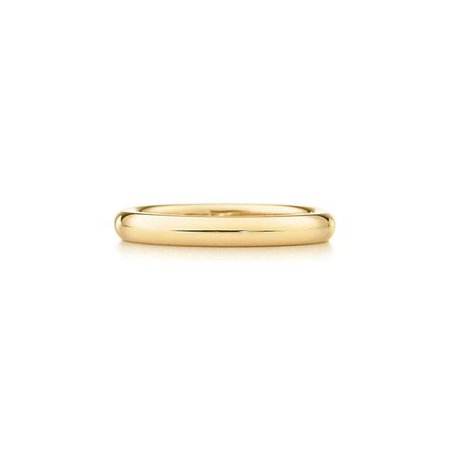 Elsa Peretti™ stacking band ring in 18k gold. | Tiffany & Co.