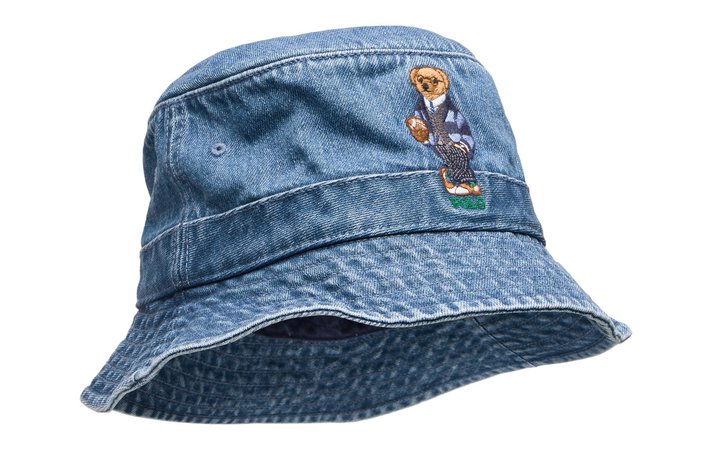 Ralph Lauren Polo Bear Denim Bucket Hat