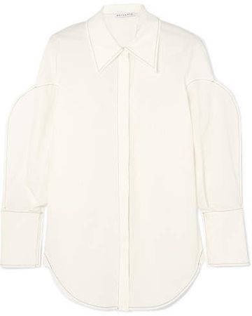 Tate Cotton-blend Shirt - White