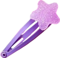 light purple candy gummy star hair clip