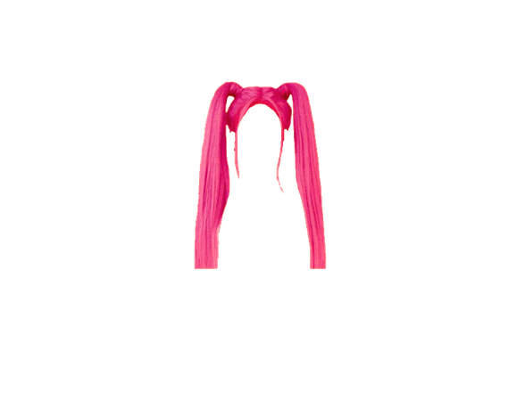 Neon Hair Pink Pigtails (HVST edit)