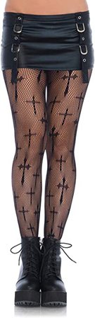 Amazon.com: Leg Avenue Women's Dark Alternative Fishnet Tights: Clothing