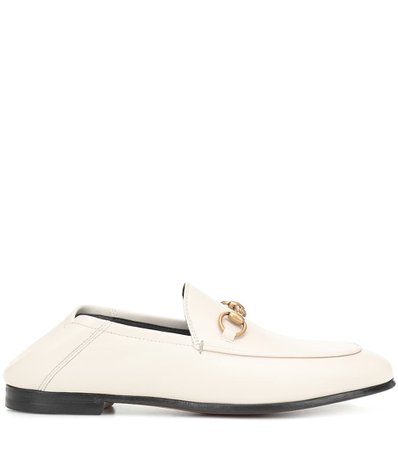 Brixton Collapsible Leather Loafers - Gucci | Mytheresa