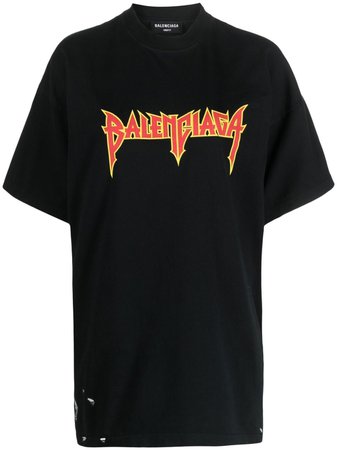 Balenciaga Oversized logo-print T-shirt - Farfetch