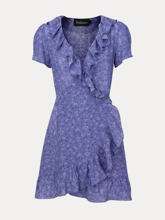 The Valentina Purple Haze Short Sleeve Wrap Dress | Réalisation Par