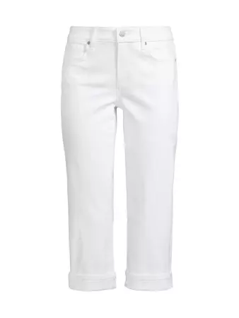 Shop NYDJ Marilyn Cropped Cuff Pants | Saks Fifth Avenue