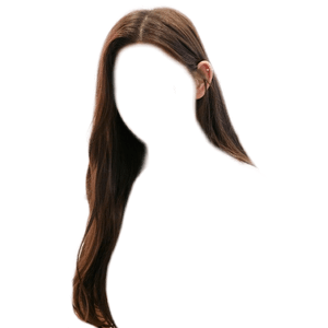 straight brown hair png
