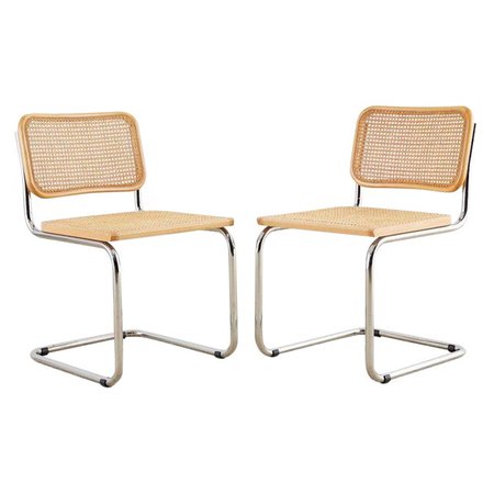 Pair of Italian Marcel Breuer for Cidue Cesca Chairs