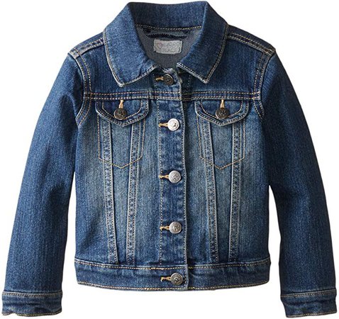 Amazon.com: The Children's Place Little Girls and Toddler Light Denim Jacket, China Blue, 2T: Clothing