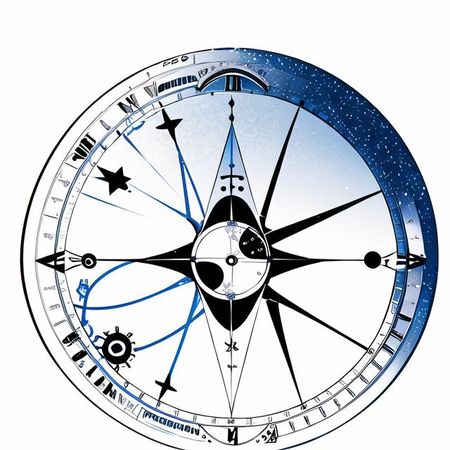 compass blue ocean star crystal phoenix