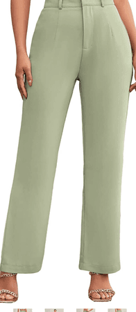 sage green business pants