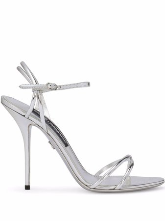 Dolce & Gabbana mirrored-effect Calfskin 105mm Sandals - Farfetch