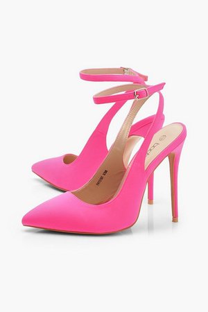 Neon Pointed Court Shoes | Boohoo