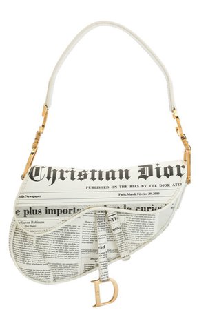 Christian Dior Pre-Owned Newspaper Saddle Bag