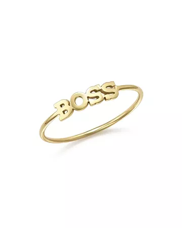 Zoë Chicco 14K Yellow Gold Boss Ring | Bloomingdale's