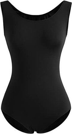 Amazon.com: DANSHOW Tank Leotards for Women Dance Ballet Adult Gymnastics(M,Black): Clothing