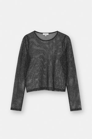 Sparkly mesh top - pull&bear